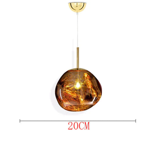 Nordic Led Glass Chandelier Lava Ball Pendant Lamps Hanging Bedroom Kitchen Modern Personality