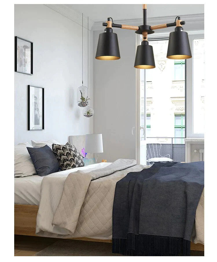 Chandelier Modern Kitchen Lamp Living Room Foyer Lights Light Led Wood Branch Lighting Fixture