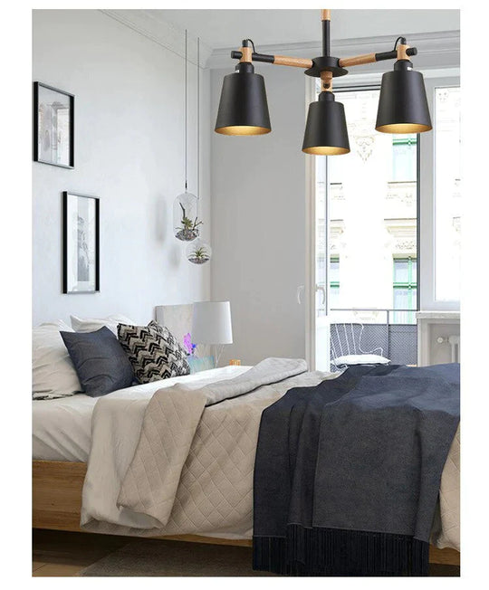 Chandelier Modern Kitchen Lamp Living Room Foyer Lights Light Led Wood Branch Lighting Fixture