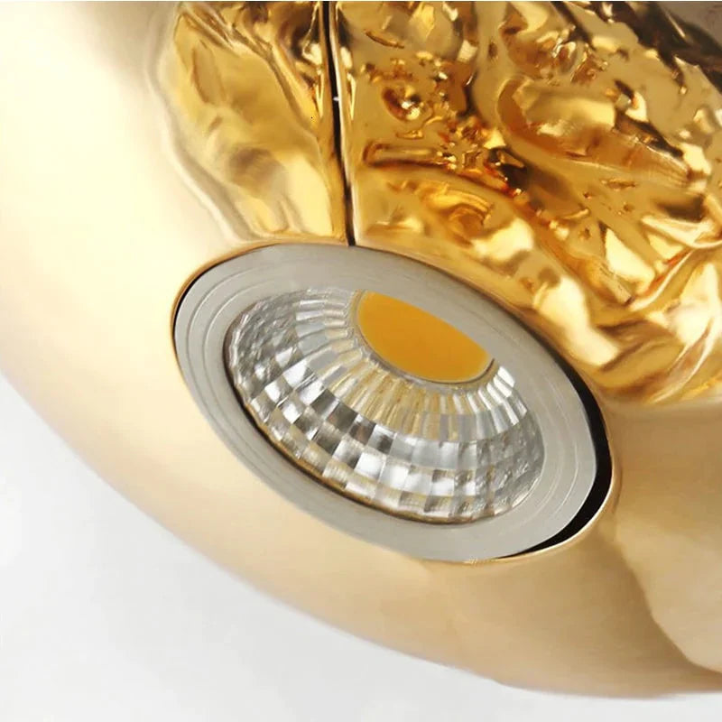 Art Deco Novelty Glass Mountain Pendant Light Led Modern Loft Home Hanging Lamp For Bedroom Lobby