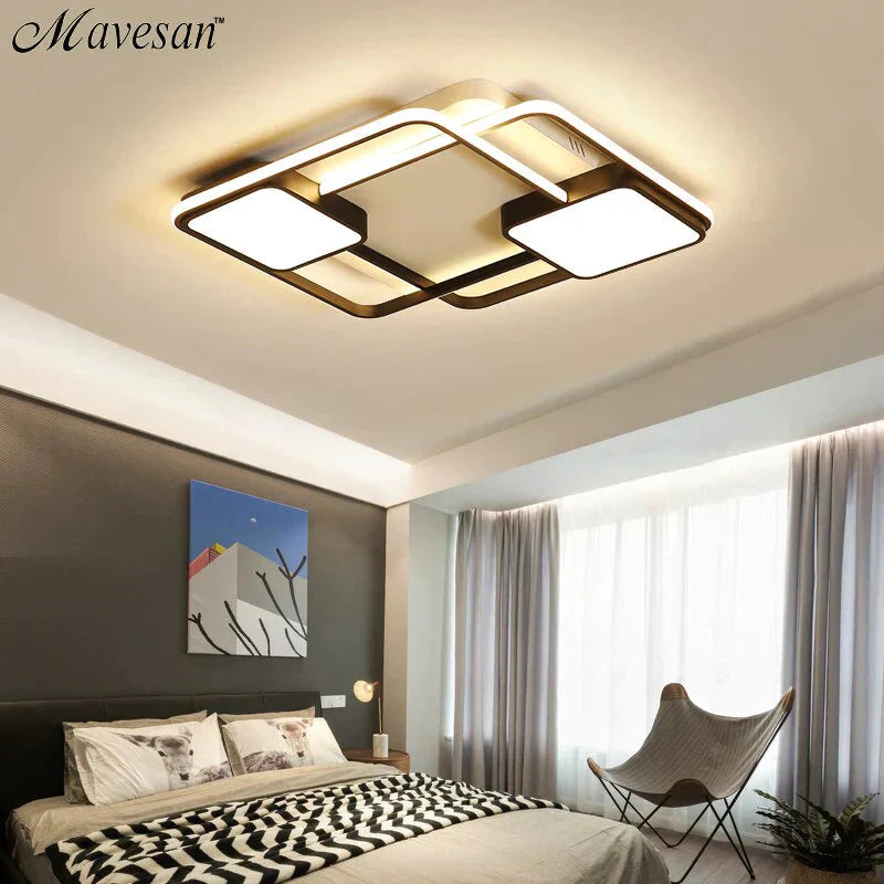 New Modern Led Ceiling Light For Living Room Bedroom Dining Aluminum Body Indoor Home Lamp Lighting