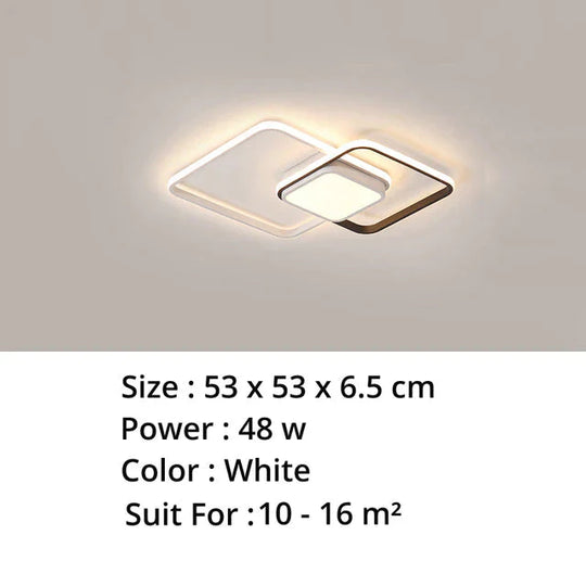 New Modern Led Ceiling Light For Living Room Bedroom Dining Aluminum Body Indoor Home Lamp Lighting