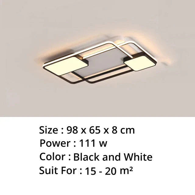 New Modern Led Ceiling Light For Living Room Bedroom Dining Aluminum Body Indoor Home Lamp Lighting