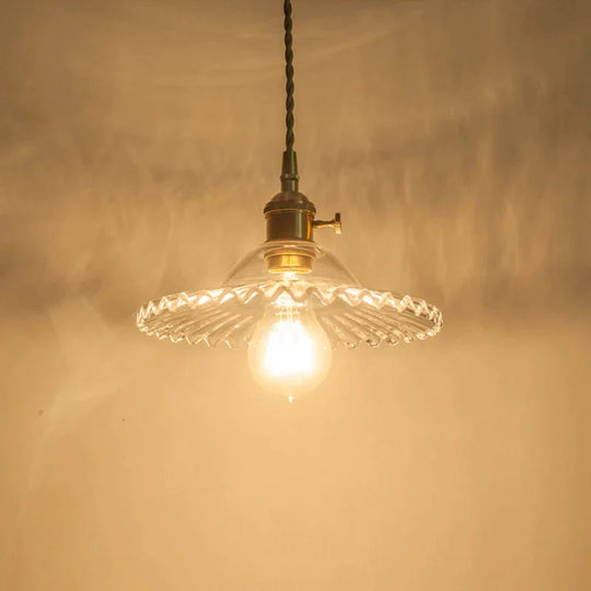 Europe Retro Novelty Glass&amp;Iron Pendant Light Led E27 With 5 Colors For Bedroom/Living