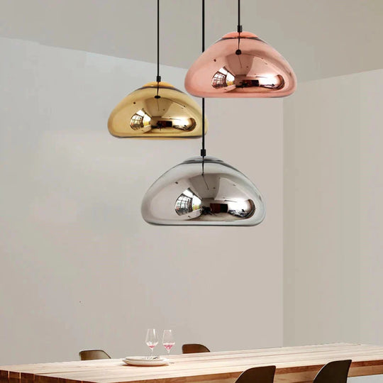 Art Deco Modern Novelty Glass Pendant Light Led E27 With 3 Colors For Parlor Bedroom Dining Room