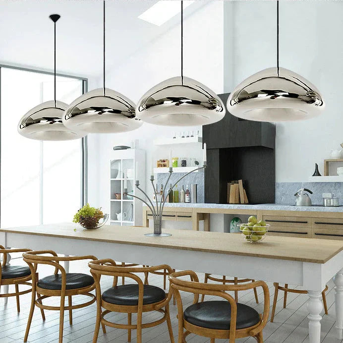 Art Deco Modern Novelty Glass Pendant Light Led E27 With 3 Colors For Parlor Bedroom Dining Room