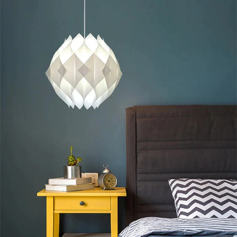 Diy Puzzle Pendant Lamp E27 Pendant Light Cafe Living Room Restaurant Ceiling Decoration Led Hanging