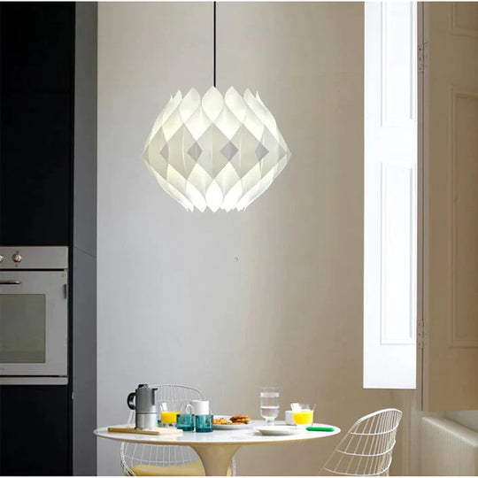 Diy Puzzle Pendant Lamp E27 Pendant Light Cafe Living Room Restaurant Ceiling Decoration Led