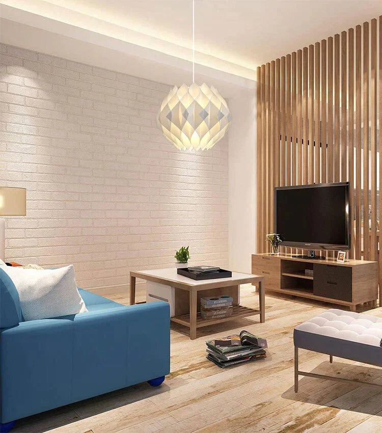 Diy Puzzle Pendant Lamp E27 Pendant Light Cafe Living Room Restaurant Ceiling Decoration Led Hanging