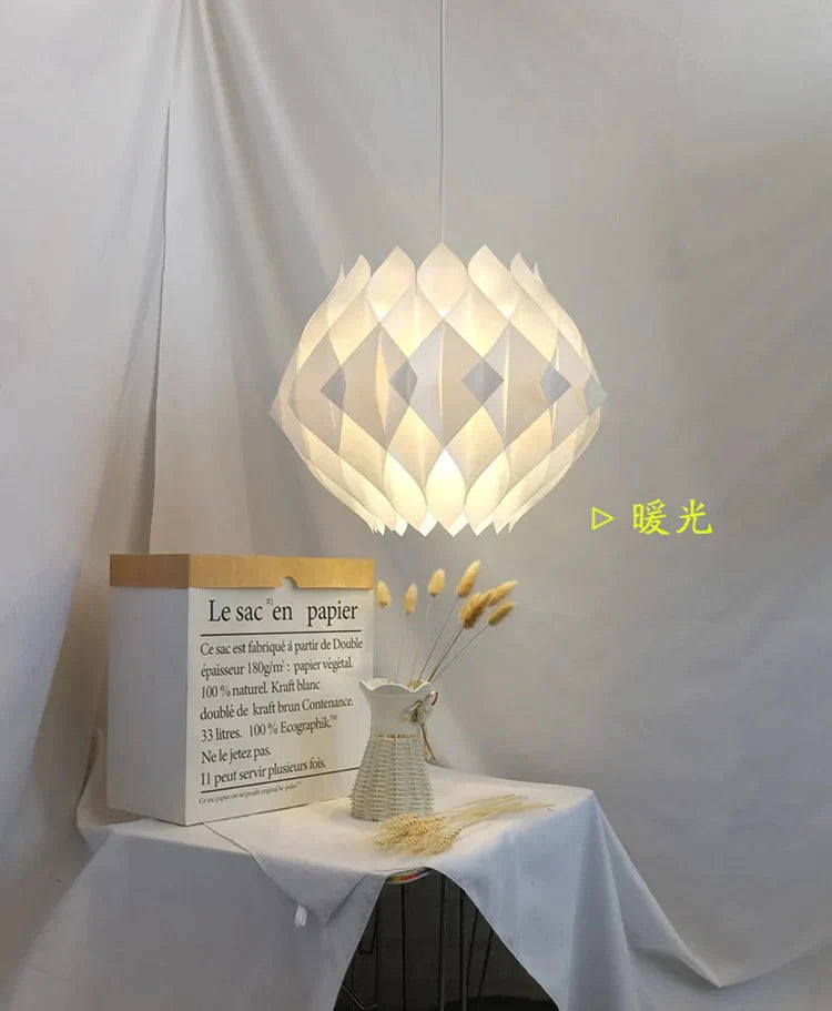 Diy Puzzle Pendant Lamp E27 Pendant Light Cafe Living Room Restaurant Ceiling Decoration Led Hanging
