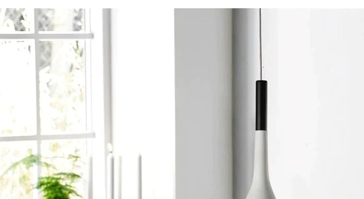 Modern Pendant Lights Kitchen Fixtures For Dining Room Restaurant Bars Home Bedroom White Black Red