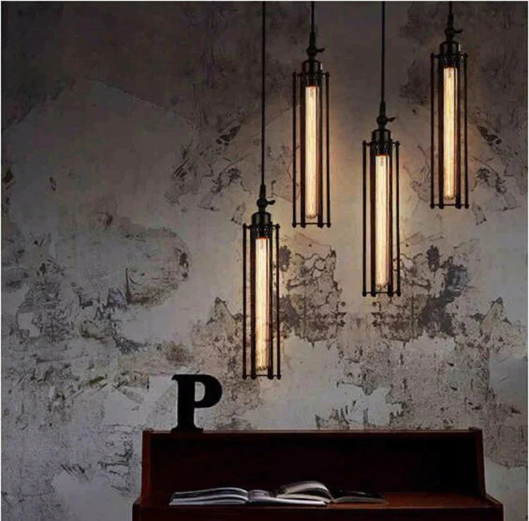 Vintage Flute - Inspired Pendant Lamp - Industrial Retro Lighting For Kitchen Bar And Living Room