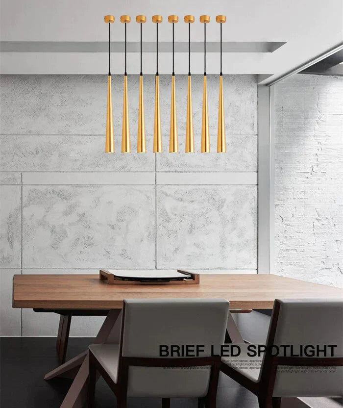 Dimmable Cob Cone Led Modern Pendant Light Aluminum&amp;Metal Home7W /12W Hang Lamp Dining/Living Room