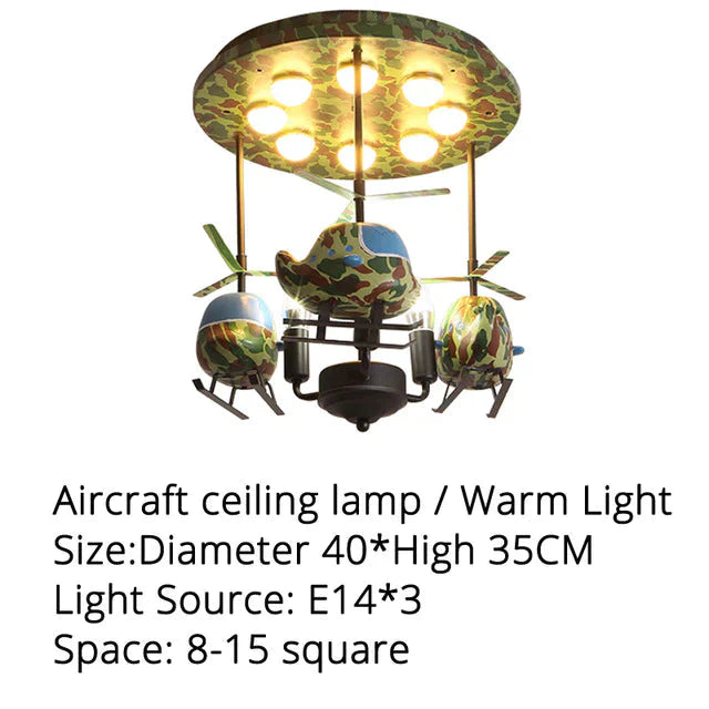 Chandeliers For Bedroom Room Bear Lamp 3/5/6 Heads Decorative Lampshade Baby Child With Remote