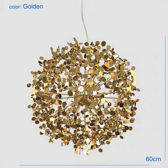 Pendant Light Stainless Steel Shade Dining Room Led Lamps Foyer Modern Golden Lighting Restaurant