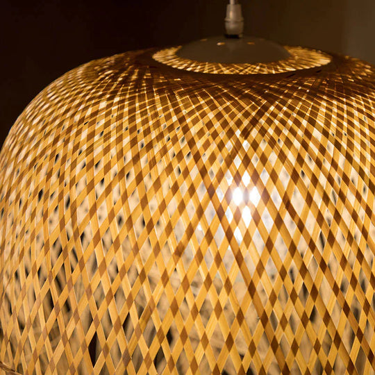 Chinese Bamboo Pendant Lights Led Hang Lamps For Home Luminaire Design Japanese Loft Hanging Lustre