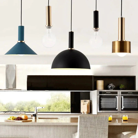Nordic Macarons Pendant Lights E27 Led Modern Creative Hanging Lamp Design Diy For Bedroom Living
