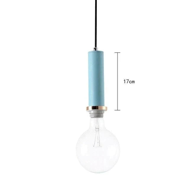 Nordic Macarons Pendant Lights E27 Led Modern Creative Hanging Lamp Design Diy For Bedroom Living