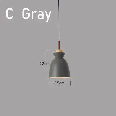 Pendant Lights Nordic Personality Art Creative Macaron Restaurant Living Room Bedroom Office Solid