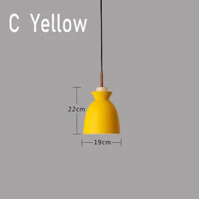 Pendant Lights Nordic Personality Art Creative Macaron Restaurant Living Room Bedroom Office Solid