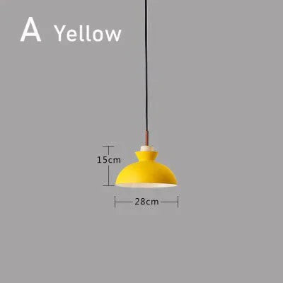 Pendant Lights Nordic Personality Art Creative Macaron Restaurant Living Room Bedroom Office Solid
