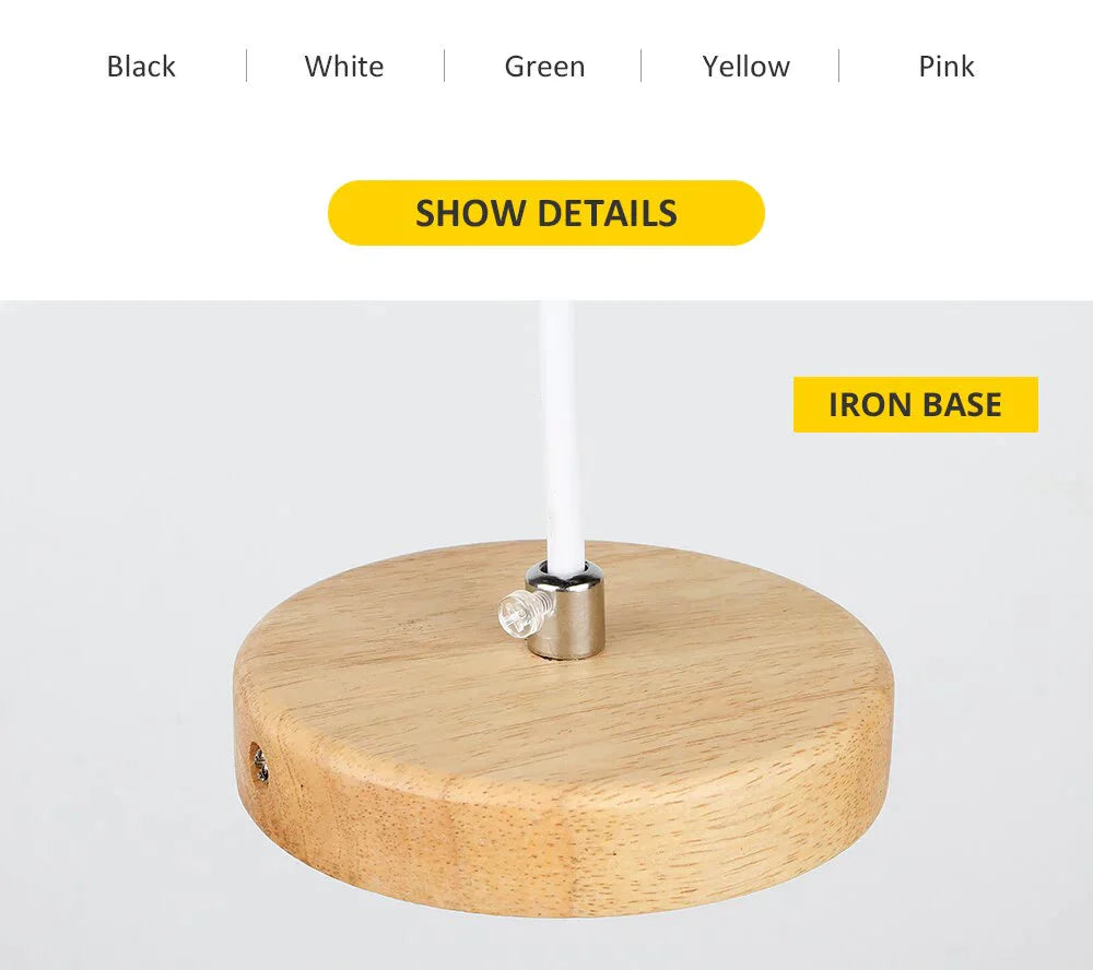 Modern Pendant Lights Nordic Wood Light Loft Lamps E27 For Dinning Room Home Decoration Restaurant