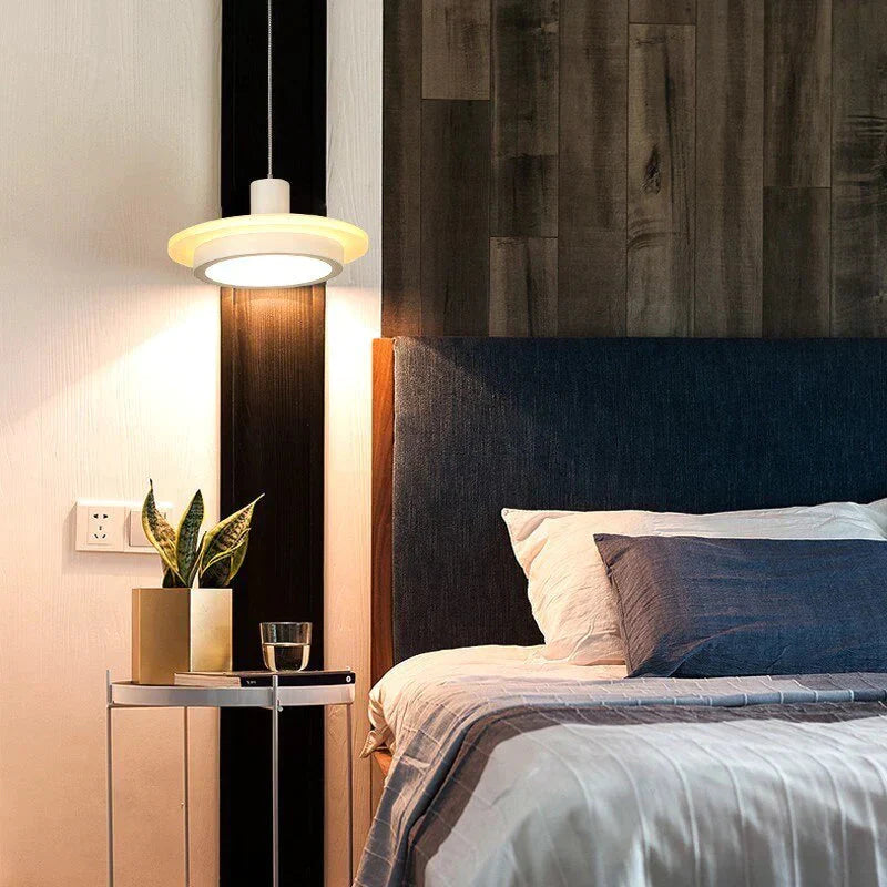 White Coffee Black Pendant Lights For Dining Living Room Simple Lighting Acrylic Lamps Luminaire