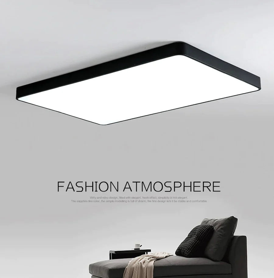 Macaroon Square Ceiling Lights For Living Room Bedroom 5Cm Height Led Lamp Dimmable Color Fixtures