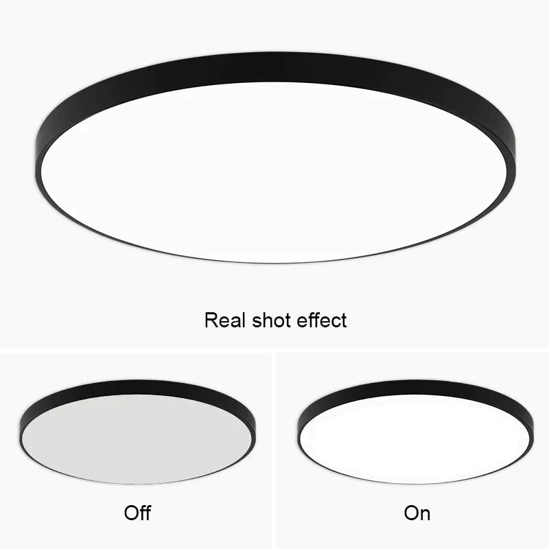 Led Ceiling Light Acryl Alloy Modern Lamp Living Room Lighting Round &amp; Square 3Cm Super Thin For