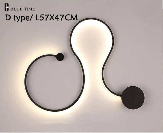 Simple Modern Led Ceiling Light Black&amp;White Body Lustres Led Lamp Living Room Bedroom Beside Room