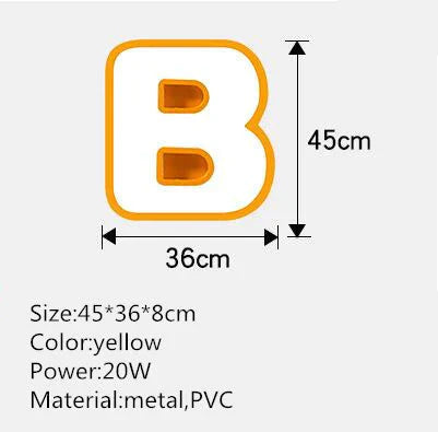 Modern Ceiling Led Lamp The Letter Metal Ironware Acrylic Colorful Iron Light Children Bedroom