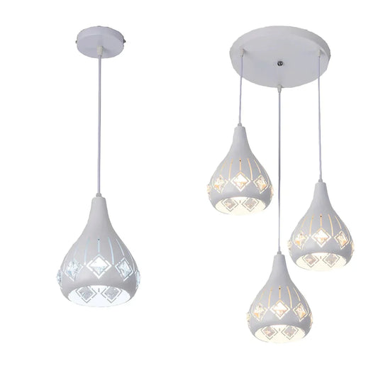 Led Crystal Hanging Light E26 E27 Pendant Cord Loft Lamps For Living Room Aisle Corridor Kitchen