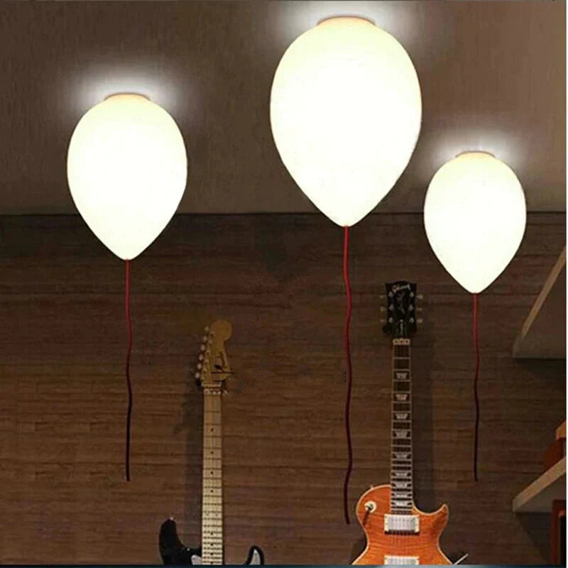 Nordic Milk White Balloon Pendant Lighting Fancy Creative Bedroom Children’s Room Decor Lamp