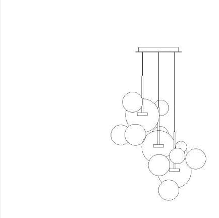 Led Nordic Iron Glass Mickey Gradual Blue Lamp Light.pendant Lights.pendant Lamp.pendant Light For