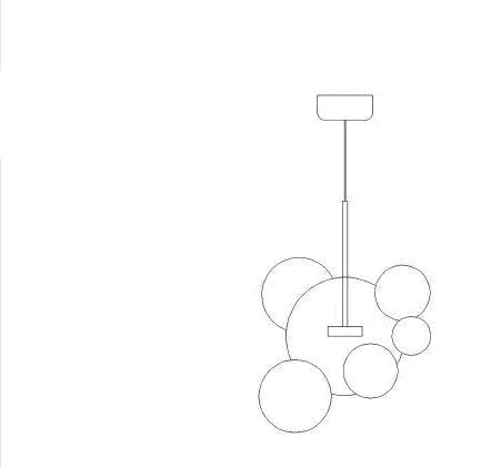 Led Nordic Iron Glass Mickey Gradual Blue Lamp Light.pendant Lights.pendant Lamp.pendant Light For