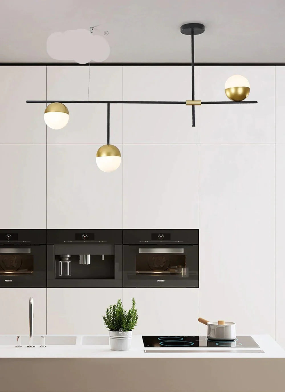 Led E27 Postmodern Iron Glass Gold Black White Luminaire Lampen Pendant Lights.led Light.pendant