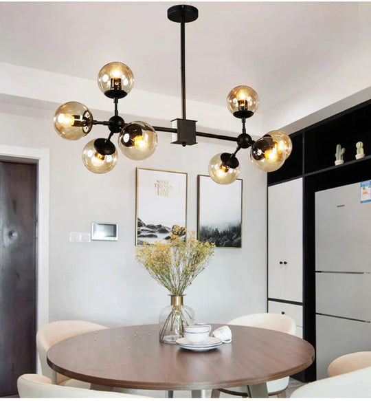 Modern Glass Pendant Light Nordic Dining Room Kitchen Hanglamp Designer Hanging Lamp Avize Lustre