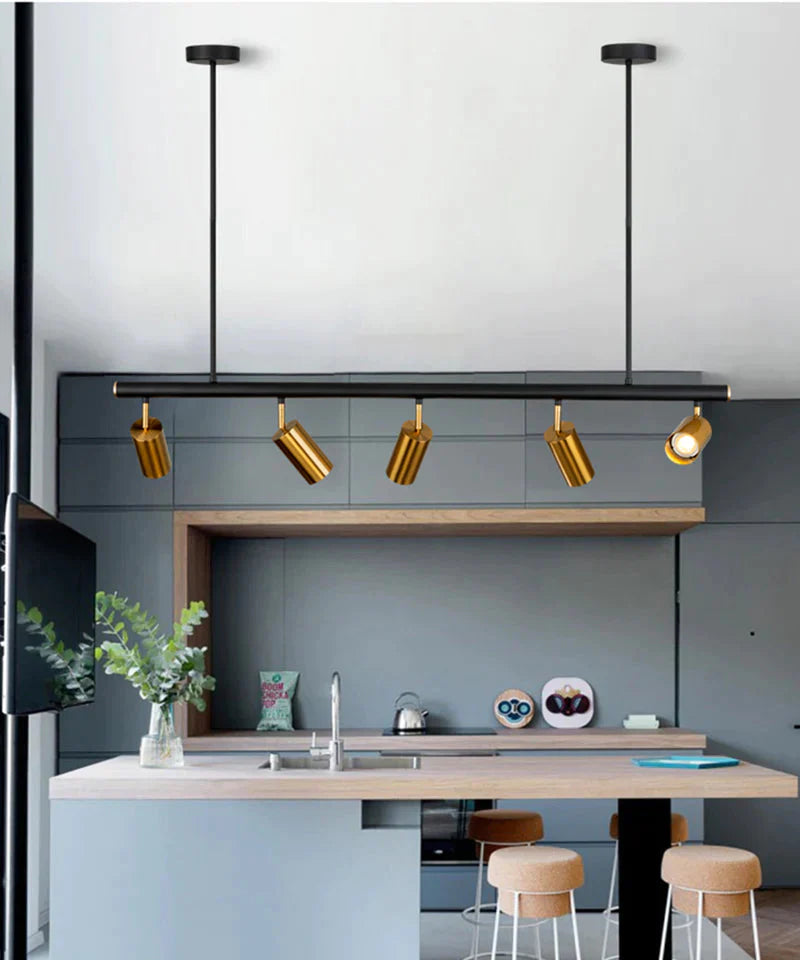 Europe Nordic Copper Brass Pendant Lights Modern Lamp Bedroom Dinning Bar Hanglamp Golden Spotlight