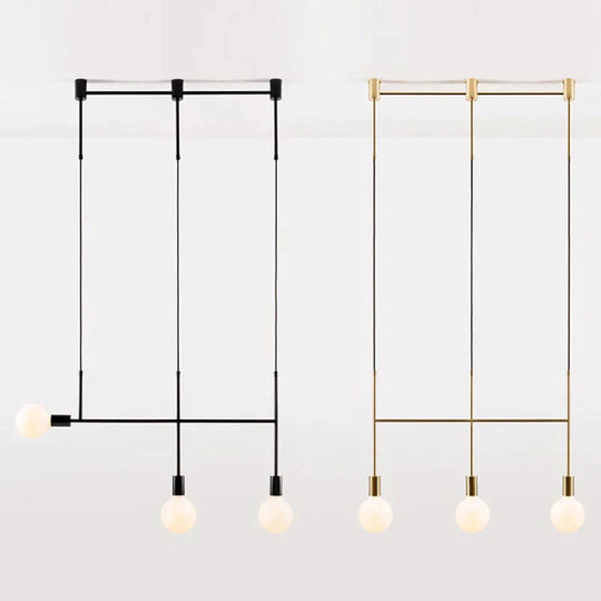 Modern Iron Pendant Light Northern Europe Creative Branches Hanging Lamp Loft Luminarias Industrial