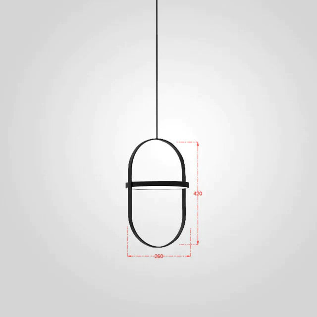 Nordic Modern Geometry Simple Rotary Pendant Lights Designer Luminarias Circular Hanging Lamp Bar