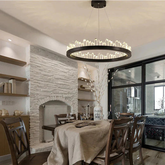 Modern Chandelier Lustre Led Living Room Crystal Lamp Hotel Villa Exhibition Hall Art Decoration