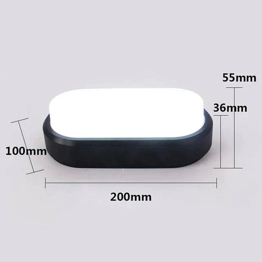 12W 15W Led Waterproof Ceiling Lights Ultra - Thin Elliptic Lamps For Balcony Living Room Kitchen