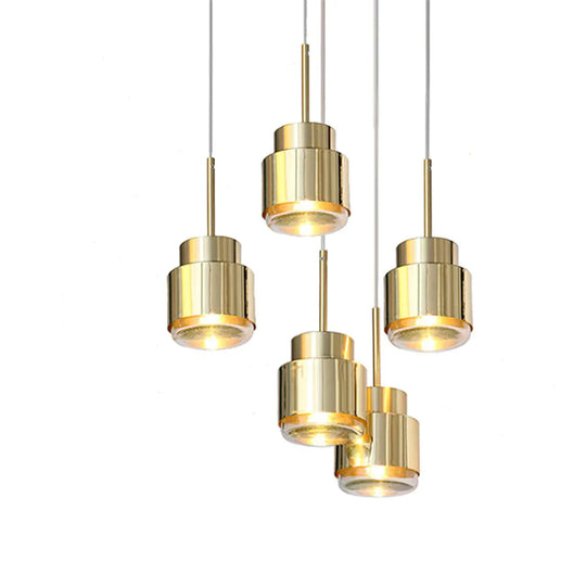 Pendant Lights Hanglamp Hanging Lamp Nordic Golden Restaurant Bedroom Bedside Metal Simple