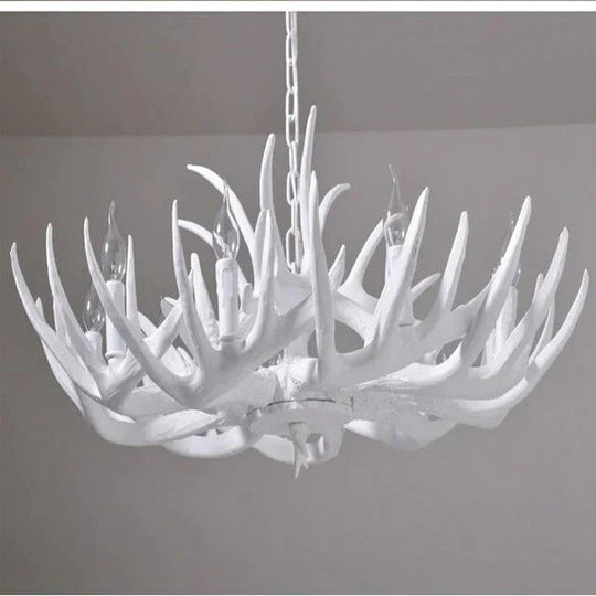 Antler Chandelier Lamp Vintage Loft Pendant Light Creative Hanging For Cafe Parlor Bedroom Hall