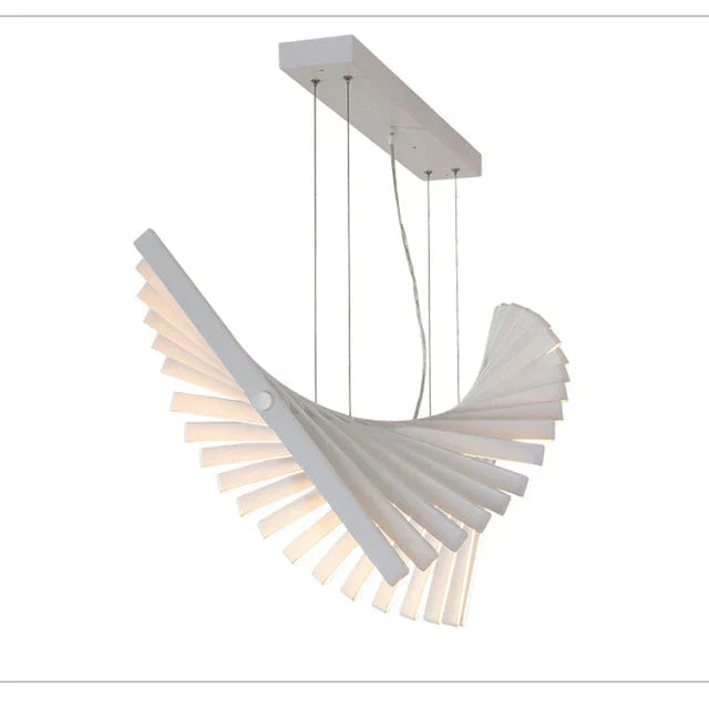 Creative Pendant Light Modern Fishbone Hanging Lamp For Bedroom Restaurant Office Minimalist
