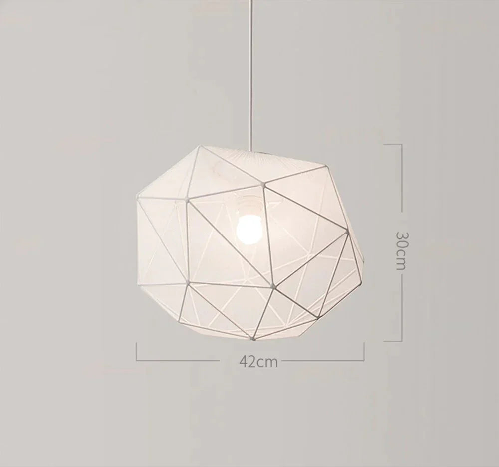 Cloth Hanging Lamps Geometry Pendant Lights Minimalist Personality Creative Restaurant Bar Terrace