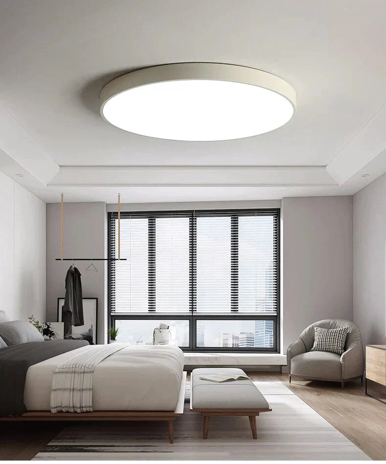 Metal Modern Led Ceiling Light Black&amp;White Simple Chandelier Lamp For Living Room Bedroom Dining