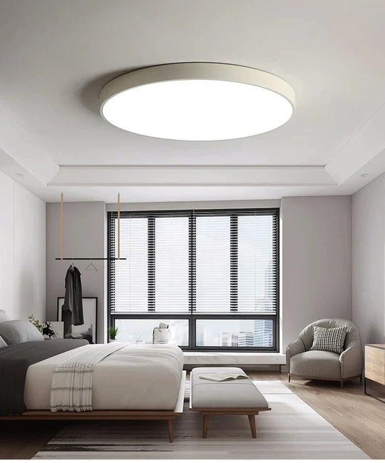 Metal Modern Led Ceiling Light Black&amp;White Simple Chandelier Lamp For Living Room Bedroom Dining