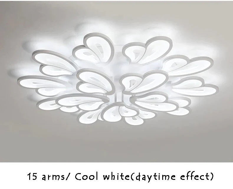 Modern Led Ceiling Lights For Living Room Dining Bedroom Foyer Luminaries White Frame Lamps Input