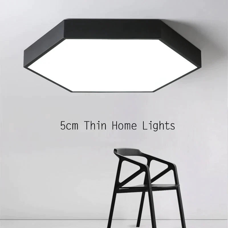 Luminaires Modern Led Ceiling Light For Living Room Bedroom Black&amp;White Simple Mounted Home Lamps